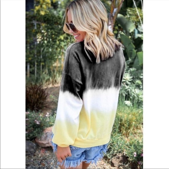 •Blackberry Lemonade• Long Sleeve Tie Dye T-Shirt - Picture 3 of 4